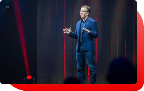 Matt Hicks speaking at Red Hat Summit