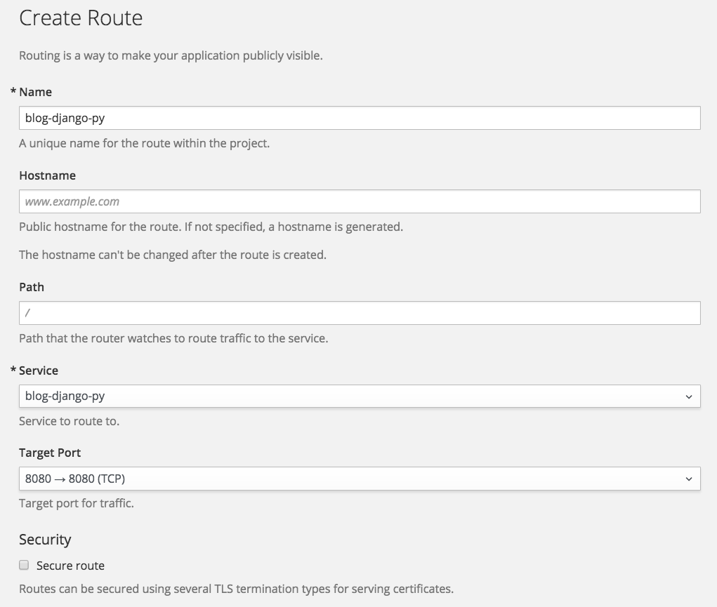 Deploying Applications from Images in OpenShift, Part One: Web Console