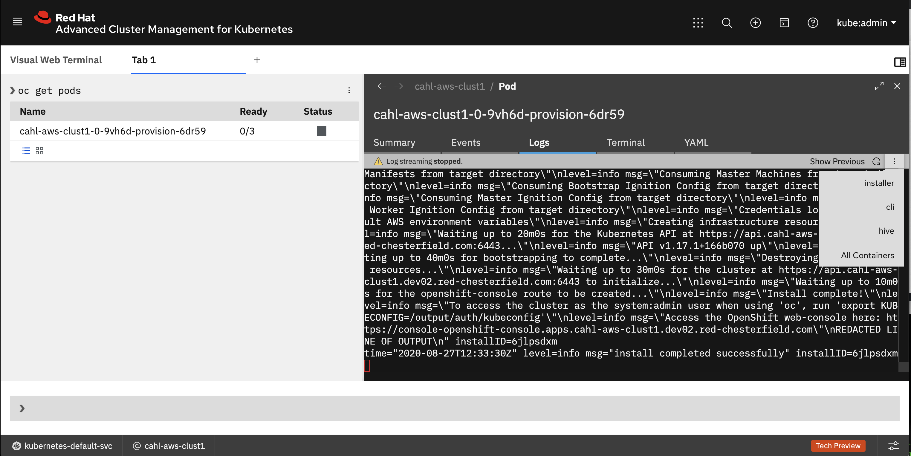 Visual Web Terminal - A Turbocharged Command Line for Kubernetes and ...