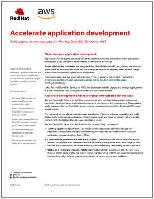 Accelerate application development