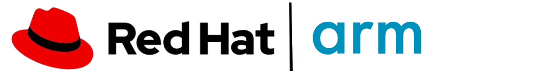 Red Hat and Arm combined logo