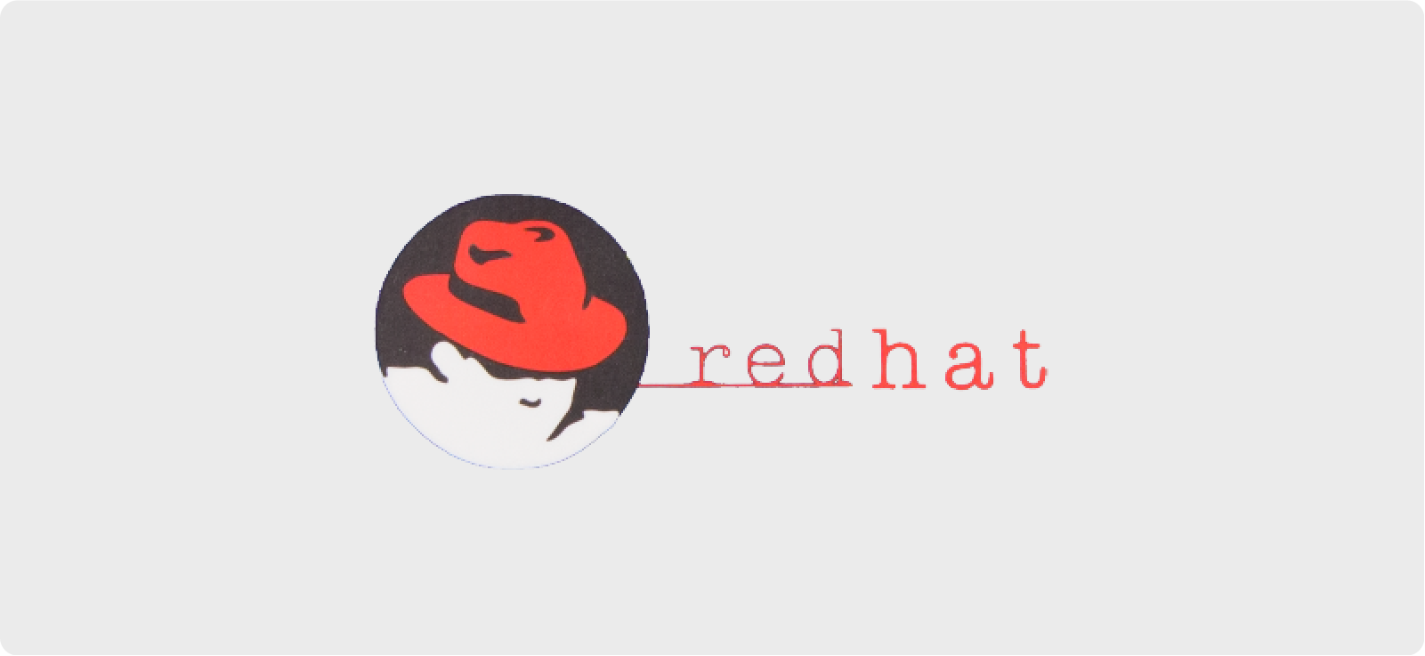 Red Hat corporate logo with the Shadowman icon and the 