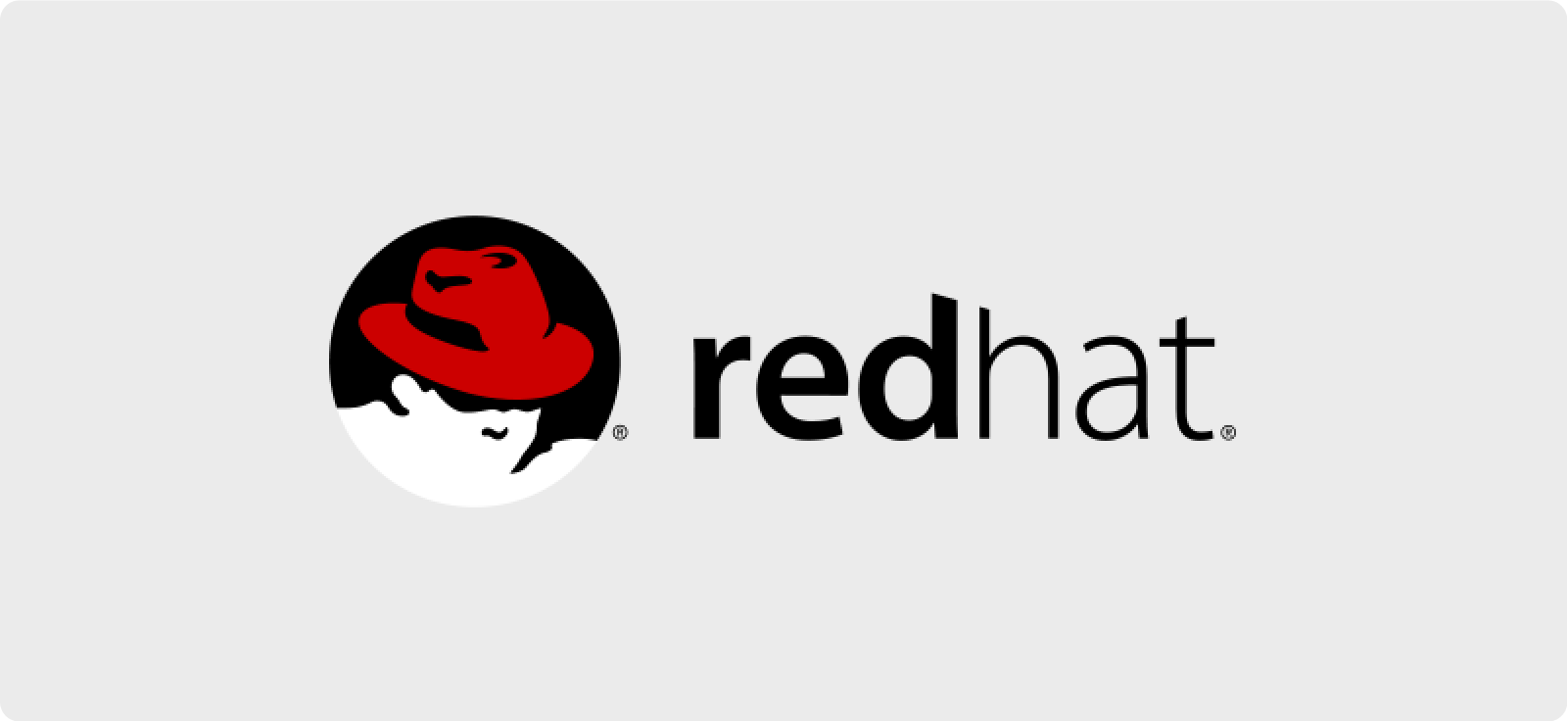 Red Hat corporate logo with the Shadowman icon and the 