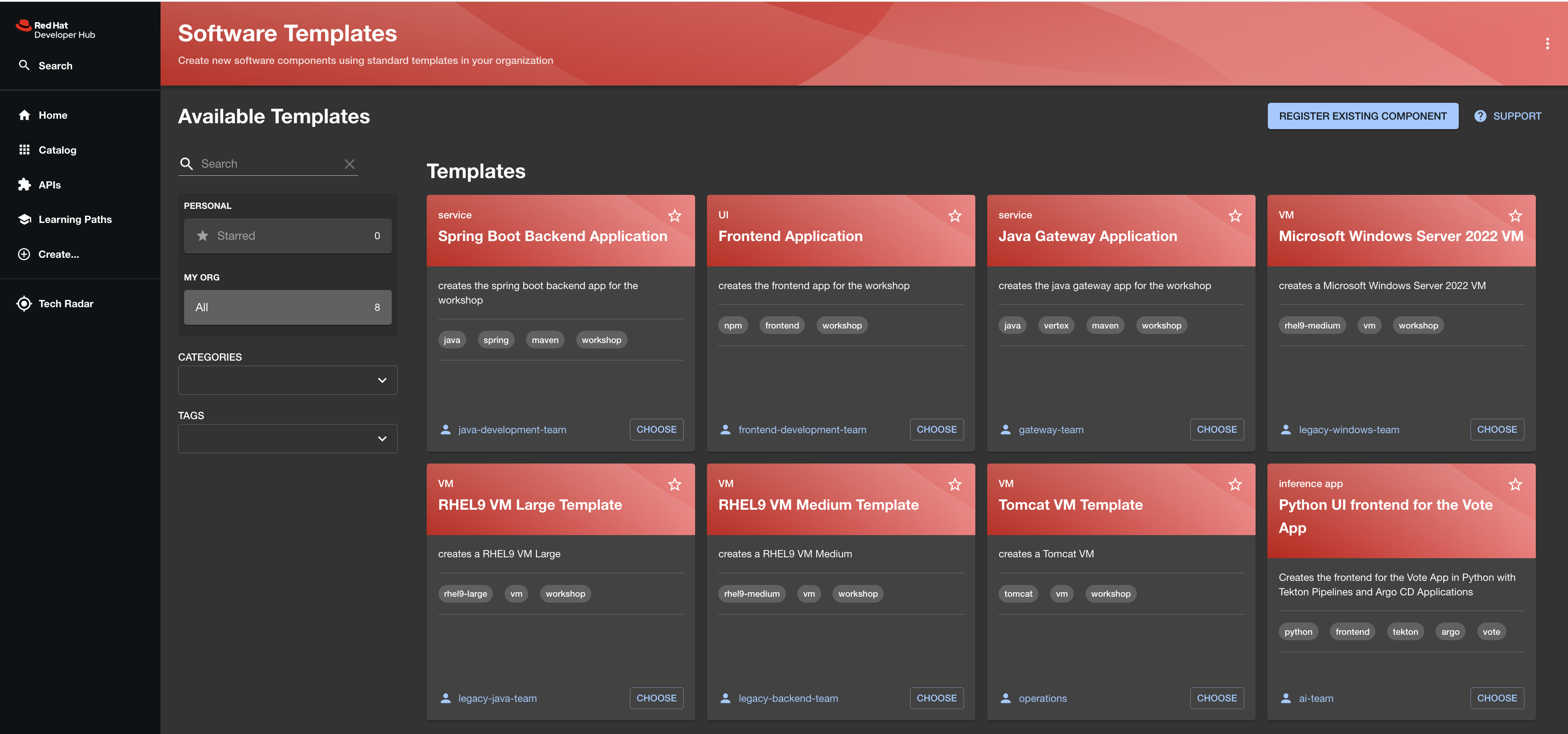Red Hat OpenShift Dev Spaces
