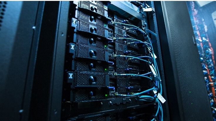 Server close up detail shot