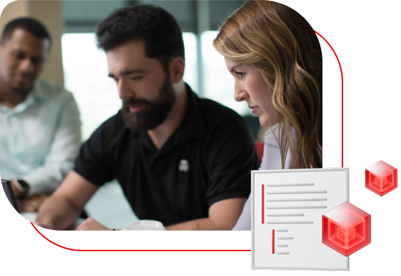 Gente que trabaja de forma colaborativa