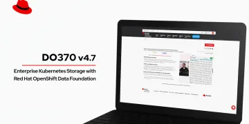 Enterprise Kubernetes Storage with Red Hat OpenShift Data Foundation (DO370) video classroom preview