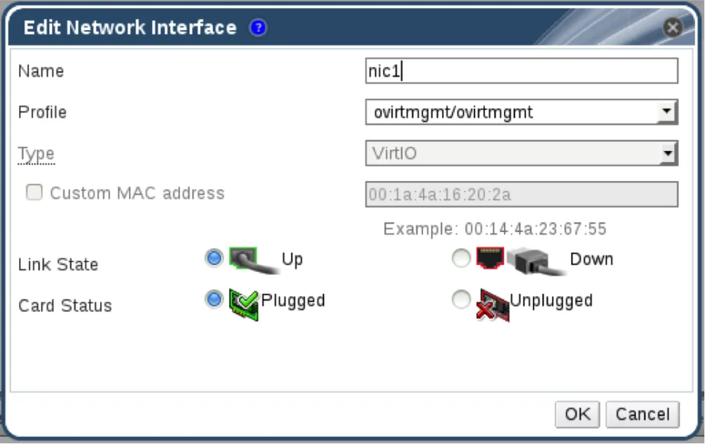 Edit Network Interface