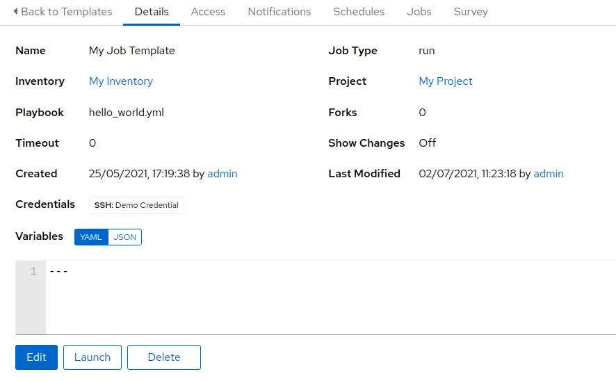 Distinct view and edit perspectives