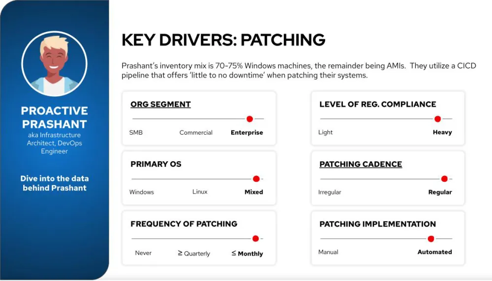 An example of a persona for an Infrastructure Architect or DevOps Engineer