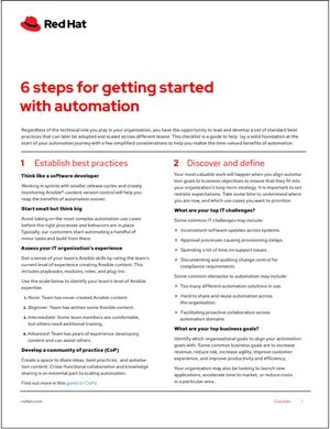6 steps for getting started with automation