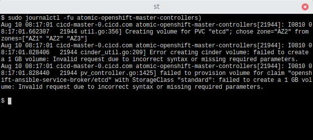 Figure 3: Controller logs