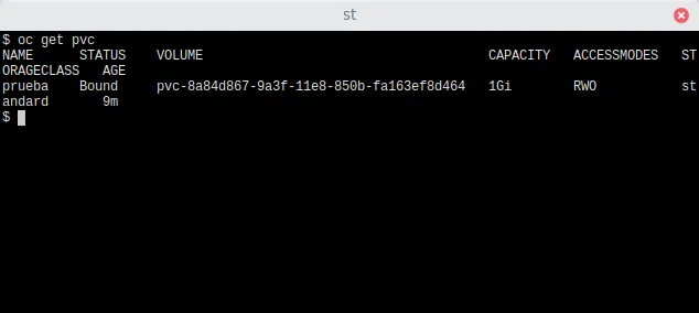 Figure 5: Verify new volumes