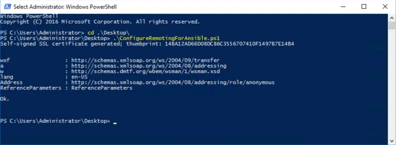 Ansible Windows Powershell