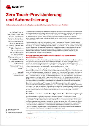 Zero&nbsp;Touch-Provisionierung und Automatisierung
