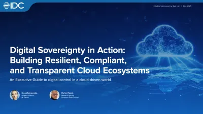Front cover of IDC Digital Sovereignty in Action analyst paper
