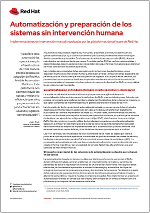 Automatización y preparación de los sistemas sin intervención humana