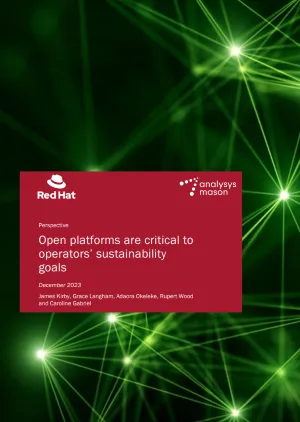 Open platforms are critical to operators’ sustainability goals