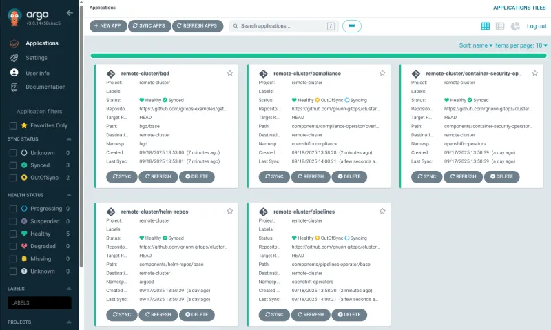 Seamlessly integrated into the Argo CD