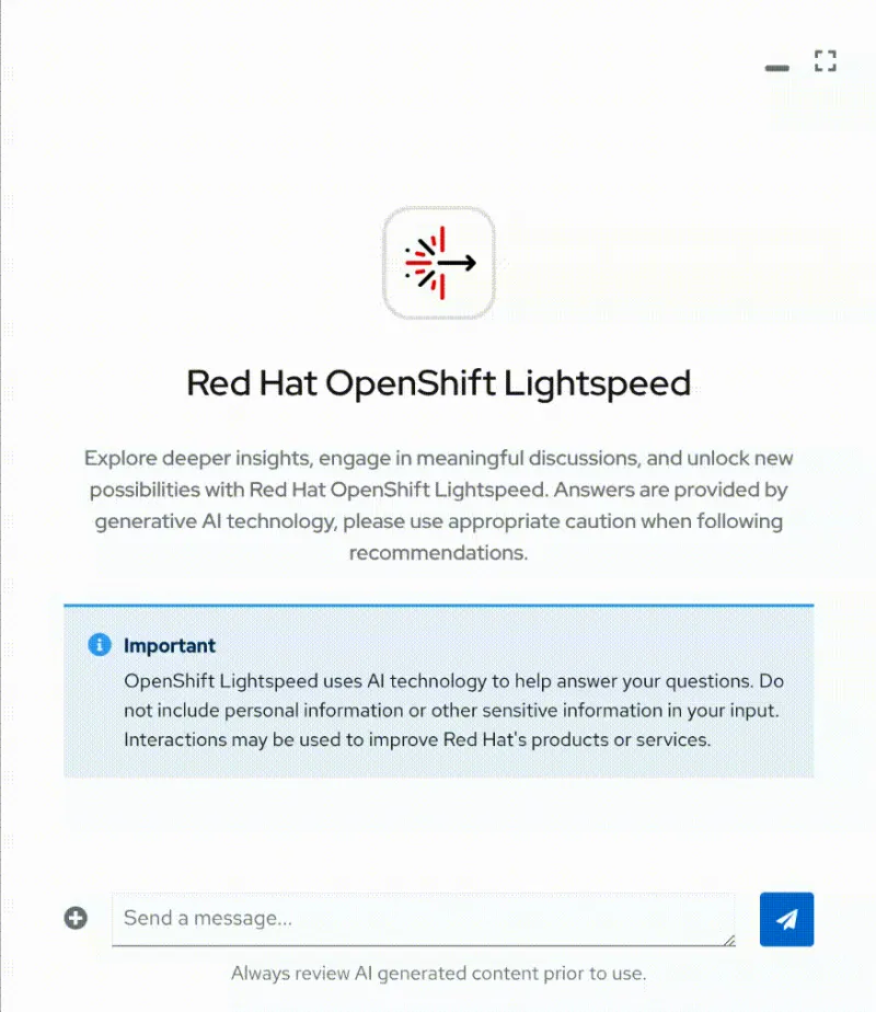 OpenShift Lightspeed