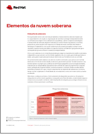 Elementos da nuvem soberana