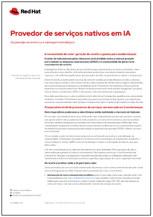 Provedor de serviços nativos em IA