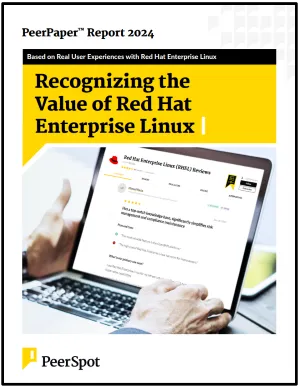 Front cover of Recognizing the Value of Red Hat Enterprise Linux PDF that includes picture of laptop