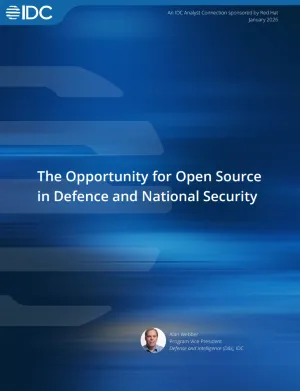 First page of The Opportunity for Open Source in Defence and National Security analyst paper