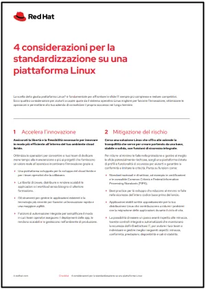 4 considerazioni per la standardizzazione su una piattaforma Linux