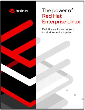 Front cover of The power of Red Hat Enterprise Linux ebook