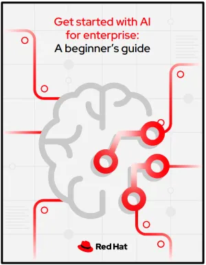 Front page of Get started with AI for enterprise: A beginner’s guide ebook