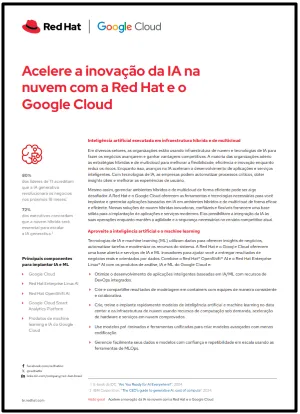 Acelere a inovação da IA na nuvem com a Red Hat e o Google Cloud