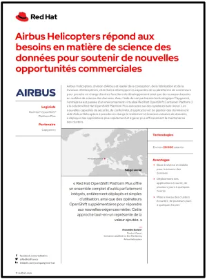 Airbus Helicopters répond aux besoins en matière de science des données pour soutenir de nouvelles opportunités commerciales