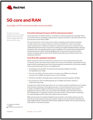 First page of overview