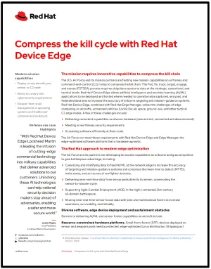 First page of Compress the kill cycle with Red Hat Device Edge pdf