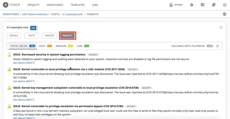 Ansible-Tower-Insights-Integration-8