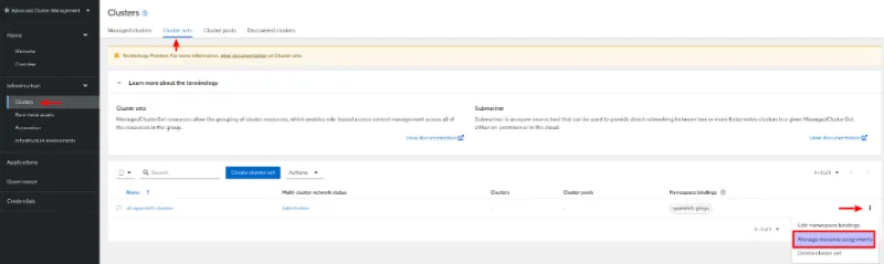 Resource assignments