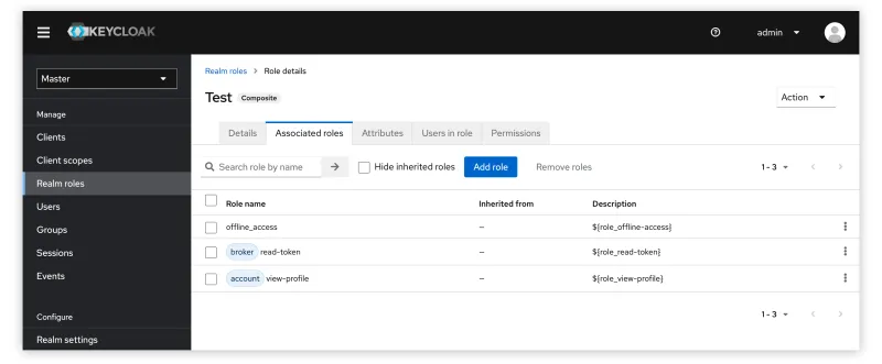 The new associated roles table is easier to read