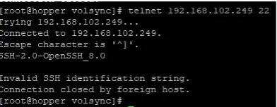 telnet results