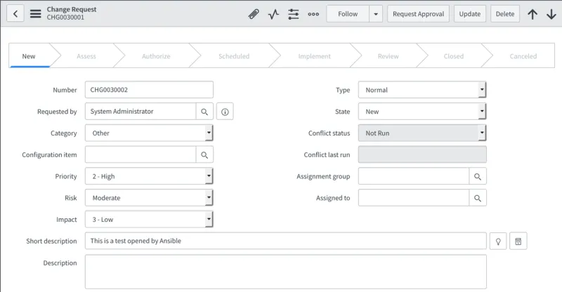 ServiceNow web portal two