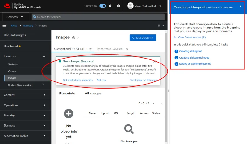 Blueprints quick start guide
