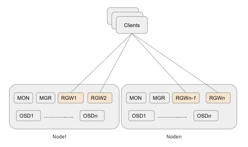 Figure2: Multiple co-resident (2 x RGW Instance) deployment strategy