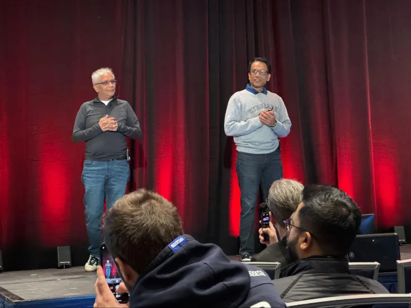 Image 1: From left, Satish Puranam, Director of Cloud and Developer Experience  at Ford, and Sitaram Iyer, VP of Emerging Technologies at CyberArk.