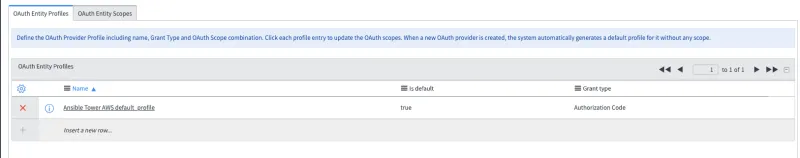 Oauth Entity Profiles