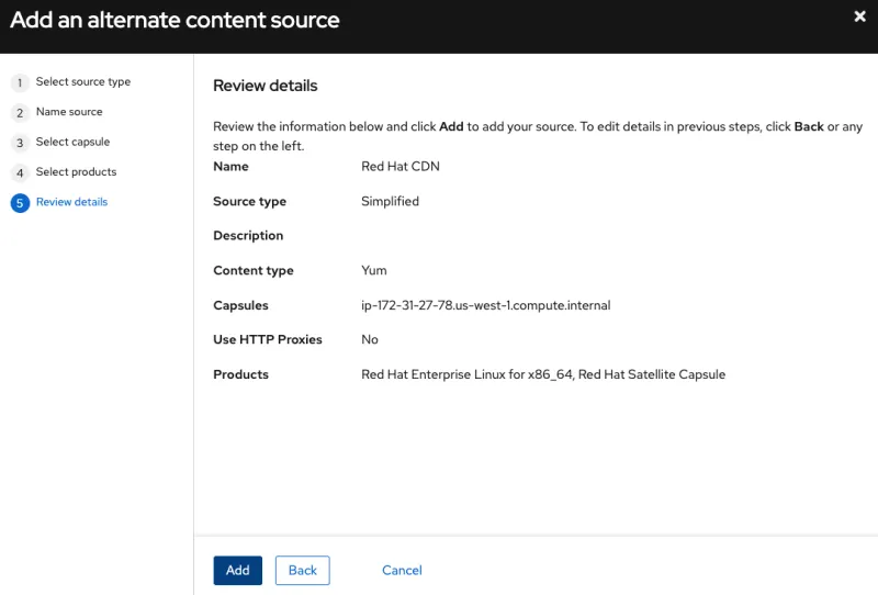 Alternate Content Sources