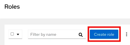  Insights screenshot of Create role button