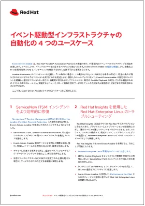 イベント駆動型インフラストラクチャの自動化の 4 つのユースケース