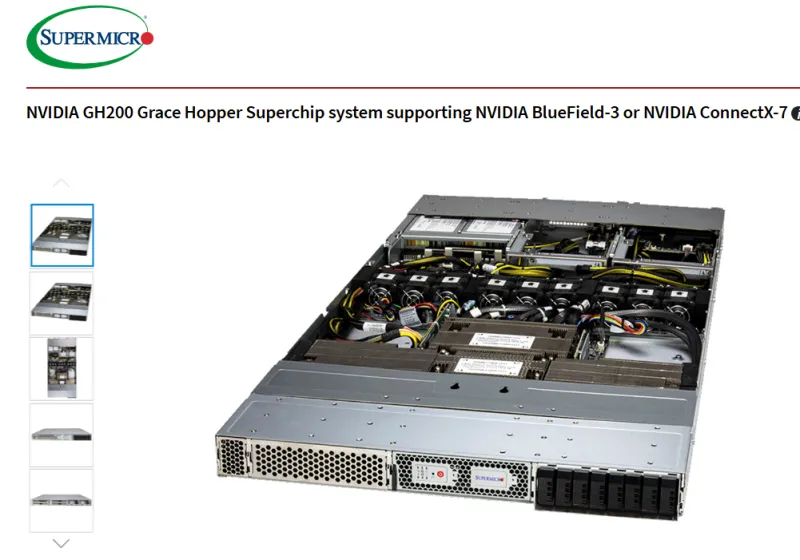 Supermicro GH200 144 GB System Details.