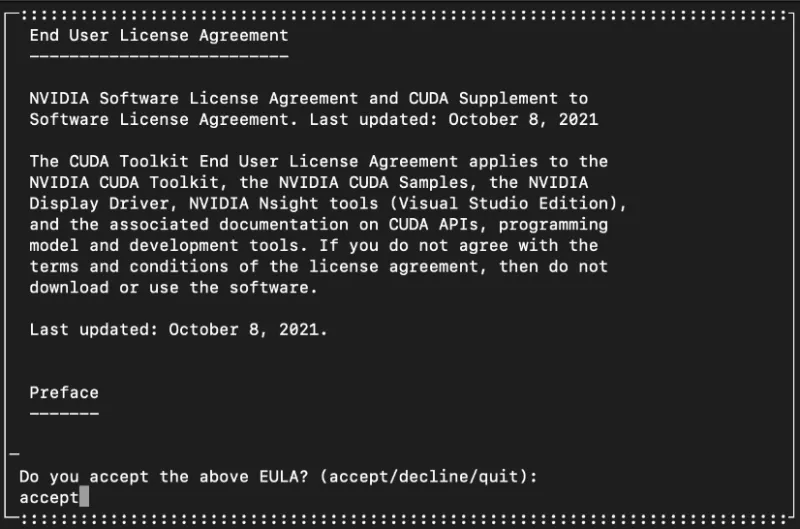 License agreement