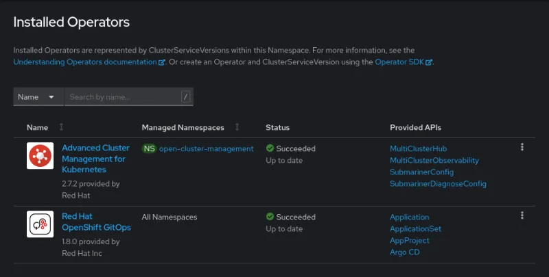 Screenshot 2023-03-17 at 13-50-28 Installed Operators · Red Hat OpenShift